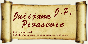 Julijana Pivašević vizit kartica
